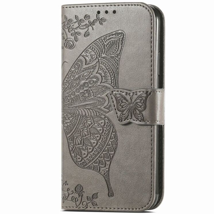 Чехол UniCase Butterfly Pattern для TECNO Spark 20C - Grey: фото 4 из 8