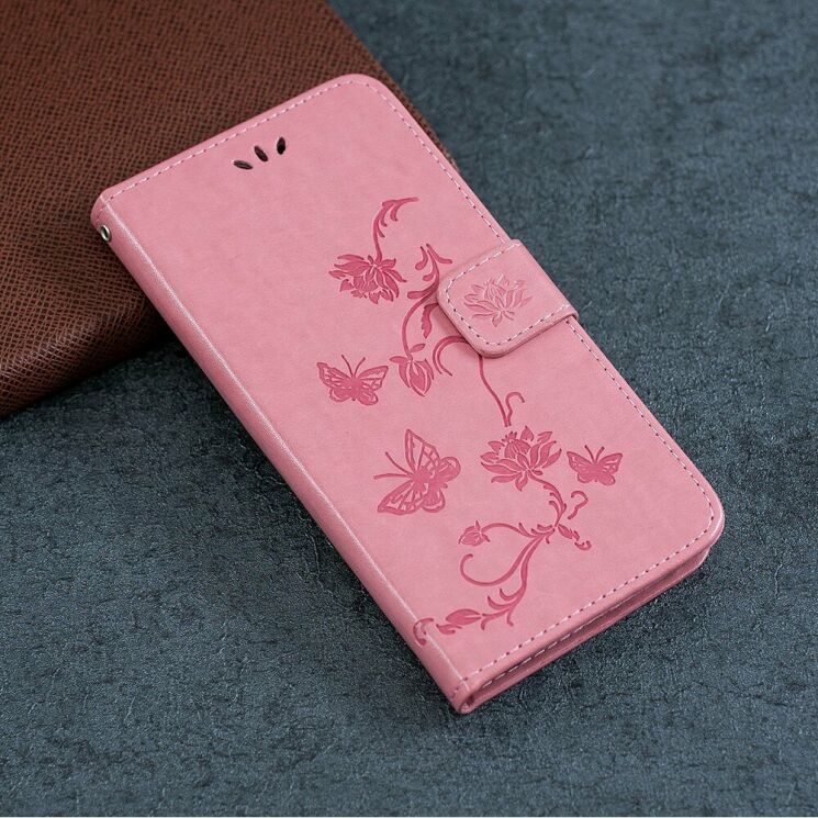 Чехол UniCase Butterfly Pattern для Xiaomi Redmi Note 8 Pro - Pink: фото 7 из 8