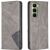 Чохол UniCase Geometric Pattern для Infinix Hot 60 Pro - Grey: фото 1 з 8