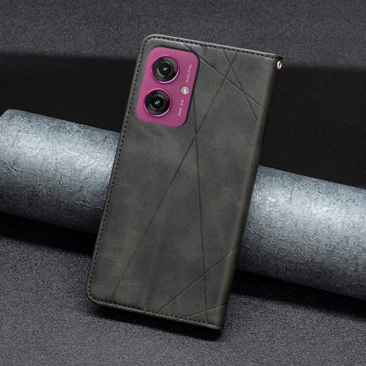 Чехол UniCase Geometric Pattern для Motorola Moto G55 - Black: фото 4 из 8