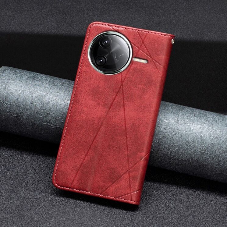 Чехол UniCase Geometric Pattern для Xiaomi Poco F7 Pro / F7 Ultra - Red: фото 4 из 9
