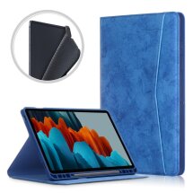 Чехол UniCase Pocket Book для Samsung Galaxy Tab S7 FE (T730/T736) - Blue: фото 1 из 11