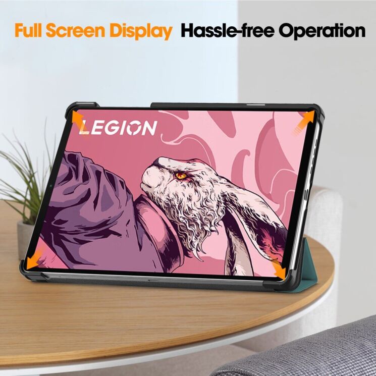 Чехол UniCase Slim для Lenovo Legion Tab - Blackish Green: фото 7 из 10