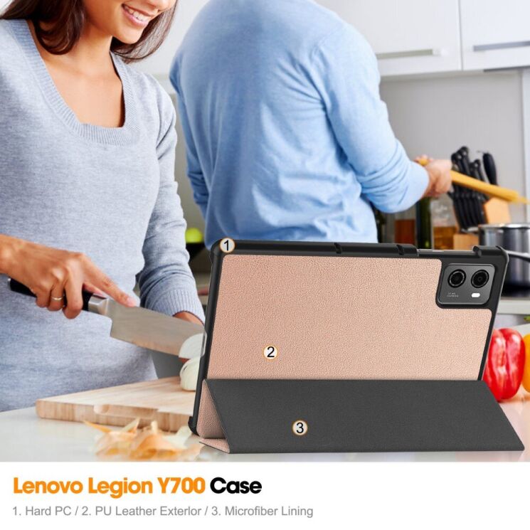 Чехол UniCase Slim для Lenovo Legion Tab - Blackish Green: фото 10 из 10