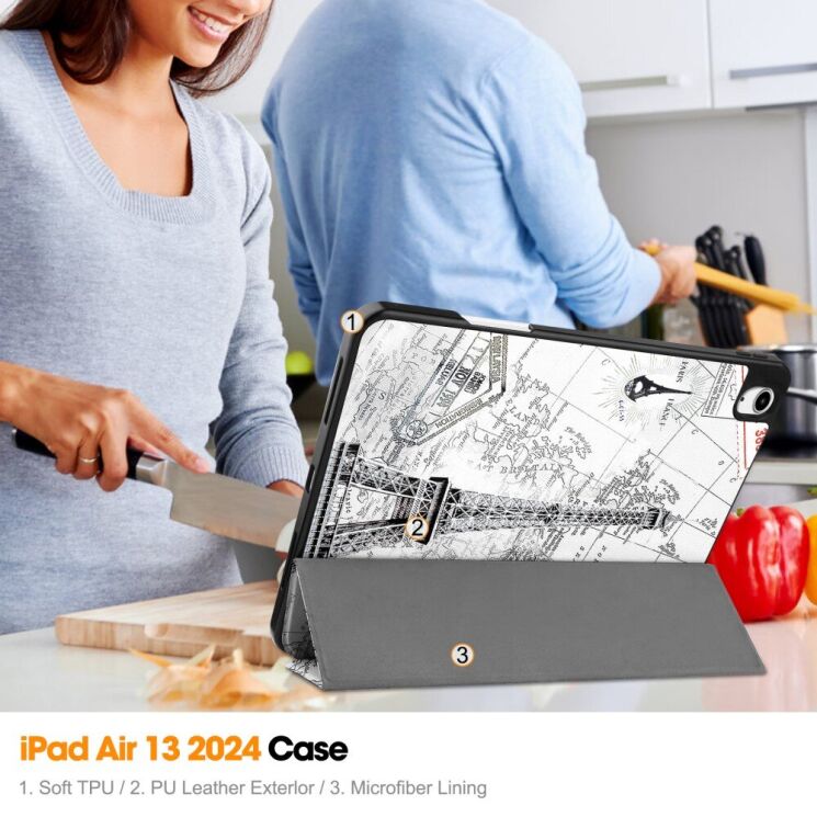 Чехол UniCase Soft Life Style для Apple iPad Air 13 M3/M2 (2025/2024) - Vintage Tower: фото 9 из 9