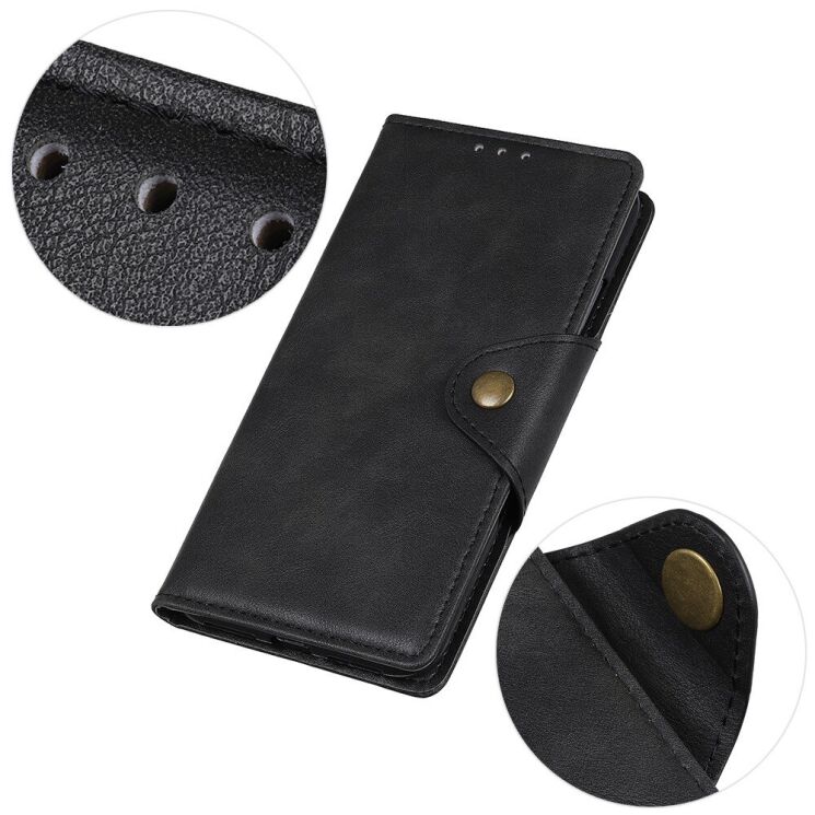Чехол UniCase Vintage Wallet для Motorola Edge 20 Pro - Black: фото 8 из 12