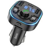 FM модулятор Hoco DE5 PD20W + QC3.0 (2USB + Type-C) - Black: фото 1 з 5