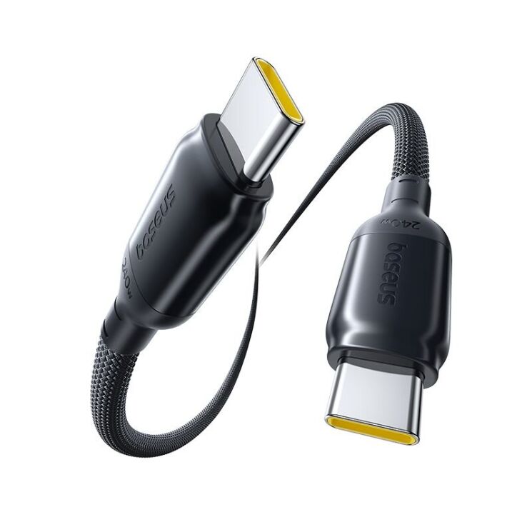 Кабель Baseus PicoGo Type-С to Type-C (240W, 1m) E0423300 - Black: фото 2 з 15