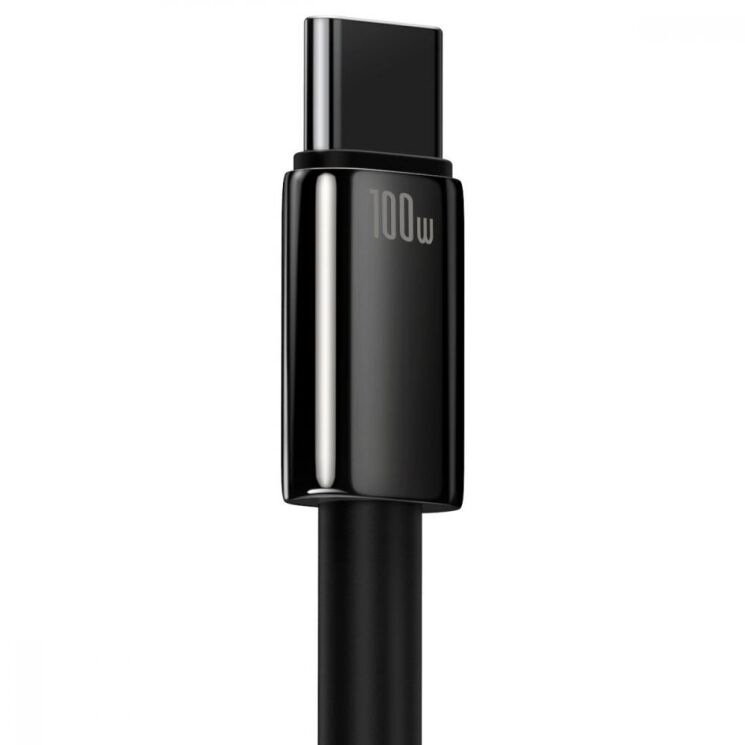 Кабель Baseus Tungsten Gold USB to Type-C (100W, 2m) CAWJ000101 - Black: фото 5 з 23