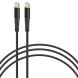 Кабель Intaleo CBFLEXTT1 Type-C to Type-C (18W, 1.2m) - Black (895707B). Фото 1 з 4