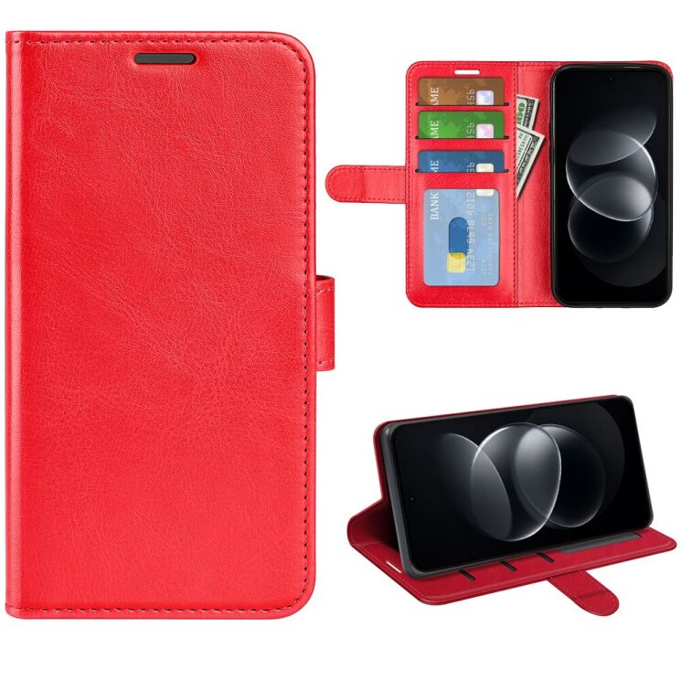 Класичний чохол-книжка Deexe Wallet Style для Xiaomi Redmi Note 17 Pro - Red (429525R) Класичний чохол-книжка Deexe Wallet Style для Xiaomi Redmi Note 17 Pro - Red: фото 4 з 8