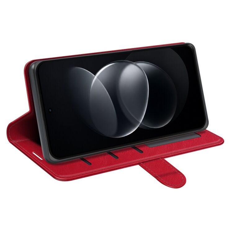 Класичний чохол-книжка Deexe Wallet Style для Xiaomi Redmi Note 17 Pro - Red (429525R) Класичний чохол-книжка Deexe Wallet Style для Xiaomi Redmi Note 17 Pro - Red: фото 3 з 8