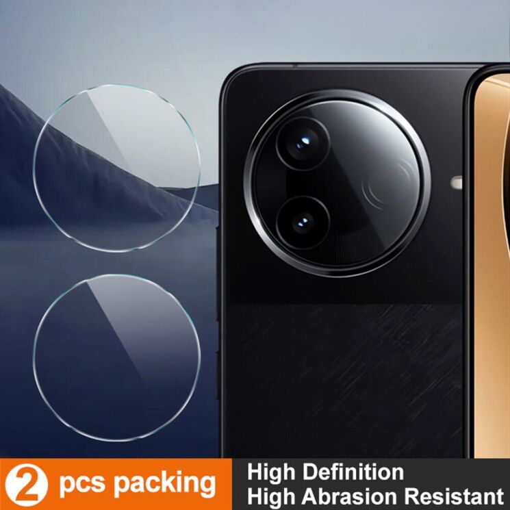 Комплект захисних стекол IMAK Camera Lens Protector для Xiaomi Poco F7 Pro / Poco F7 Ultra: фото 5 из 9