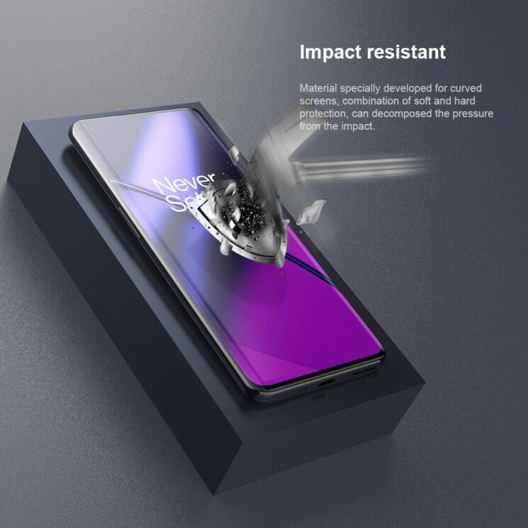 Комплект захисних плівок (2 шт) NILLKIN Impact Resistant Curved Film для OnePlus 11: фото 7 з 19