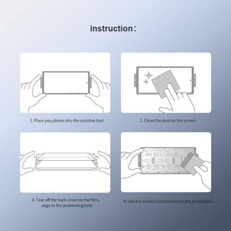 Комплект захисних плівок (2 шт) NILLKIN Impact Resistant Curved Film для OnePlus 11: фото 17 з 19