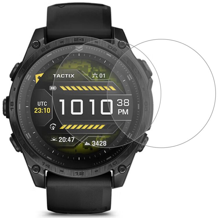 Комплект защитных пленок Deexe Clear Film для Garmin Tactix 8 (47mm): фото 1 из 7