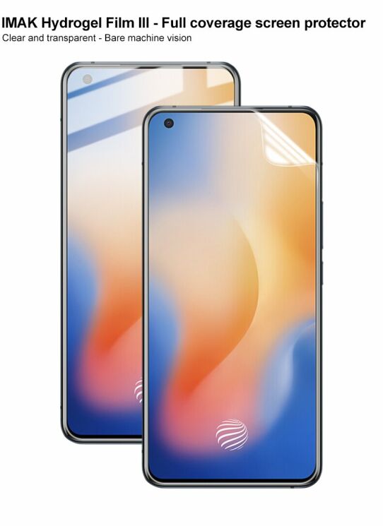 Комплект защитных пленок IMAK Full Coverage Hydrogel Film для VIVO X50: фото 6 из 18