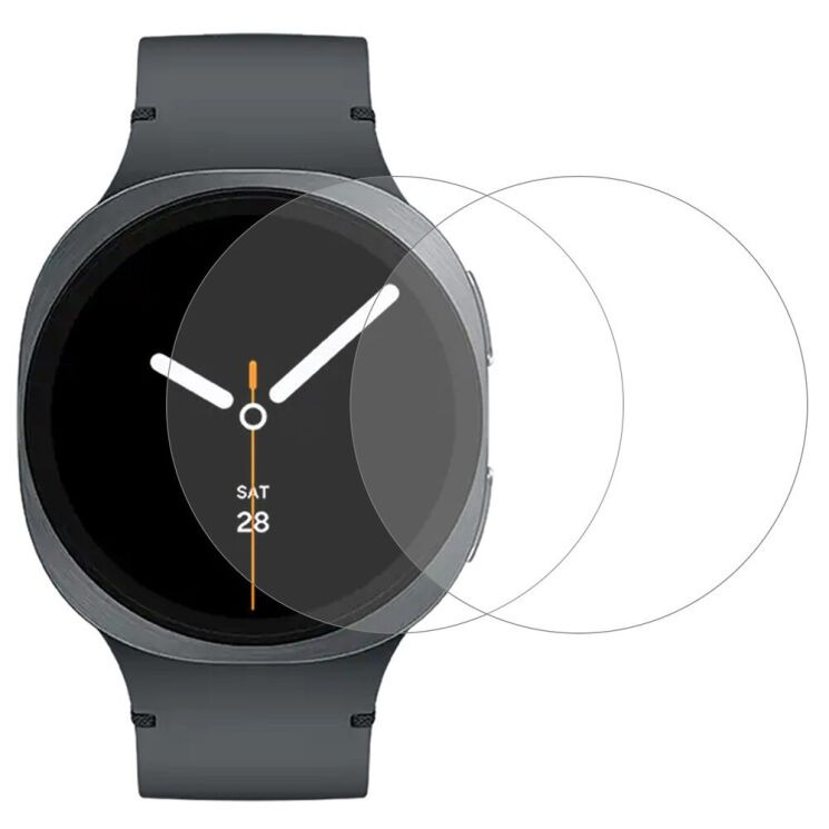 Комплект защитных стекол Deexe Screen Protector для Samsung Galaxy Watch 9 (44mm) (387101) Комплект защитных стекол Deexe Screen Protector для Samsung Galaxy Watch 9 (44mm): фото 1 из 4