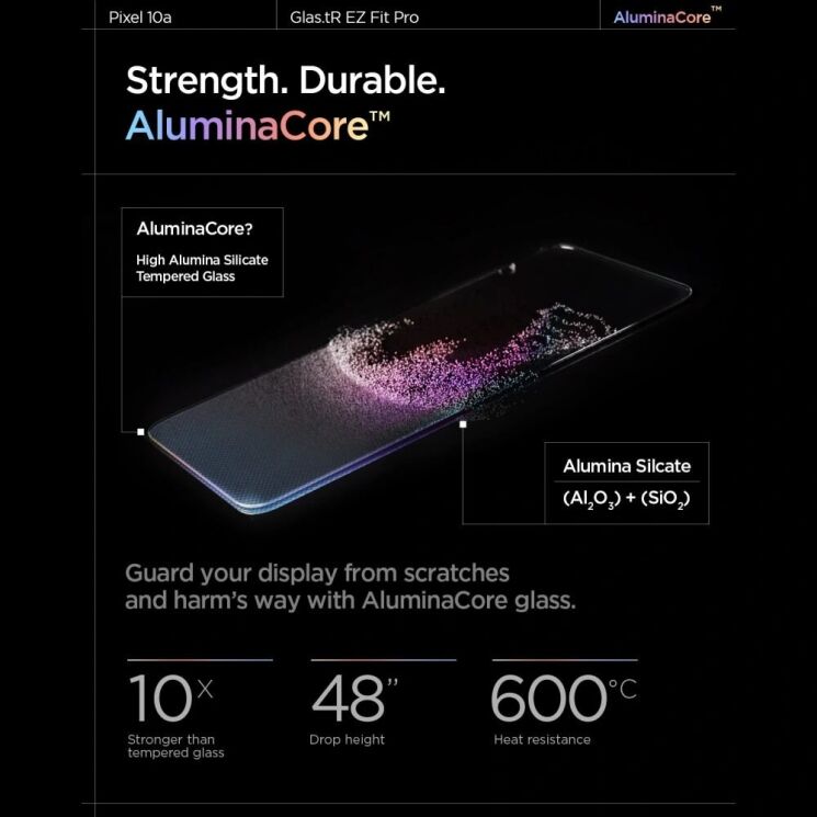 Комплект захисних стекол Spigen GLAS.tR EZ Fit Pro Anti Reflection для Google Pixel 10a (AGL11364): фото 5 з 8