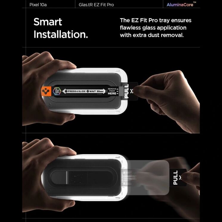 Комплект захисних стекол Spigen GLAS.tR EZ Fit Pro Anti Reflection для Google Pixel 10a (AGL11364): фото 8 з 8