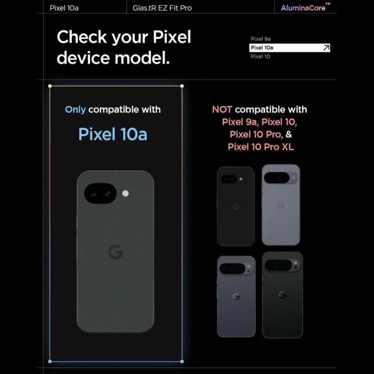 Комплект захисних стекол Spigen GLAS.tR EZ Fit Pro Anti Reflection для Google Pixel 10a (AGL11364): фото 3 з 8