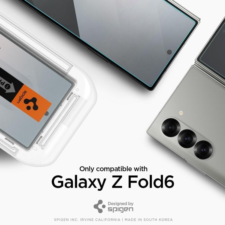 Комплект захисних стекол Spigen (SGP) GLAS.tR EZ Fit Sensor Protected для Samsung Galaxy Fold 6: фото 8 з 13