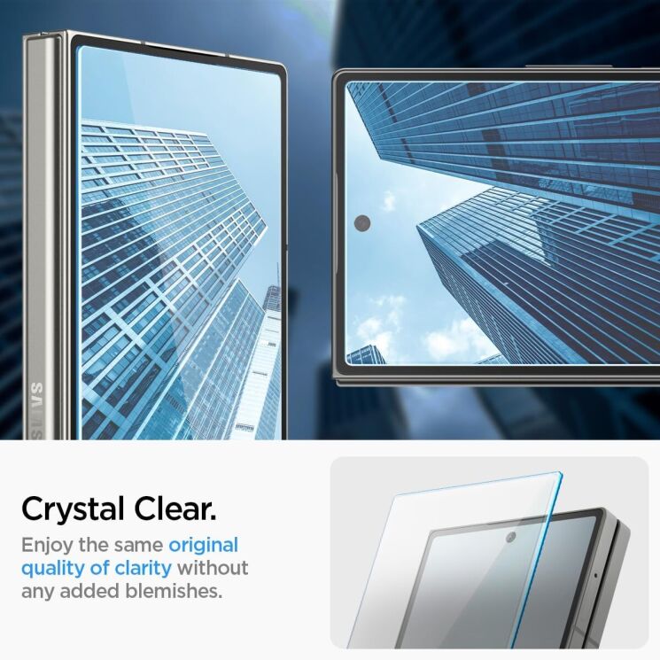 Комплект захисних стекол Spigen (SGP) GLAS.tR EZ Fit Sensor Protected для Samsung Galaxy Fold 6: фото 12 з 13