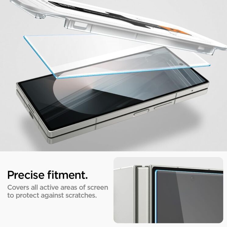 Комплект захисних стекол Spigen (SGP) GLAS.tR EZ Fit Sensor Protected для Samsung Galaxy Fold 6: фото 9 з 13