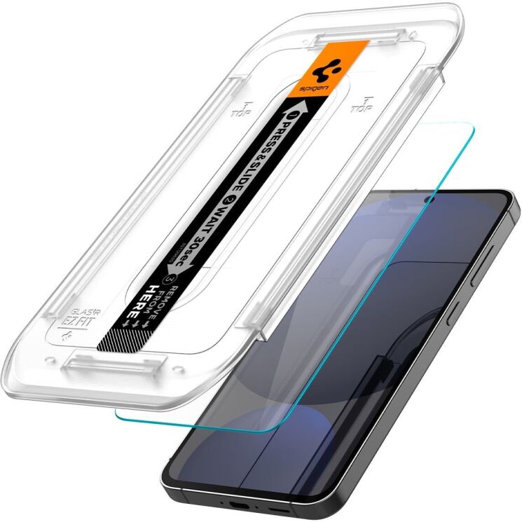 Комплект защитных стекол Spigen (SGP) GLAS.tR EZ Fit Sensor Protected для Samsung Galaxy S24 FE (S721) AGL08729: фото 3 из 13