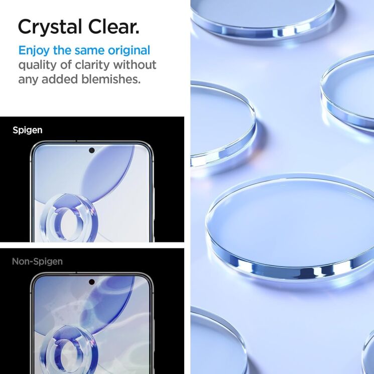 Комплект защитных стекол Spigen (SGP) GLAS.tR EZ Fit Sensor Protected для Samsung Galaxy S24 FE (S721) AGL08729: фото 11 из 13