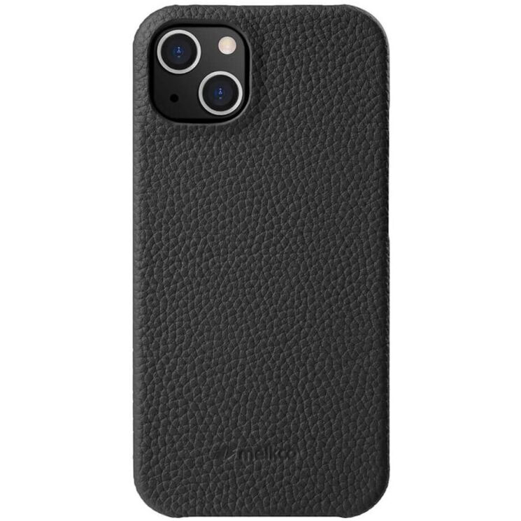 Кожаный чехол MELKCO Leather Case для Apple iPhone 15 - Black: фото 1 из 3
