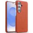 Шкіряний чохол MELKCO Leather Case для Samsung Galaxy S26 Plus (S947) - Orange (404376O)