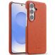 Кожаный чехол MELKCO Leather Case для Samsung Galaxy S26 Plus (S947) - Orange (404376O). Фото 1 из 5