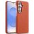 Кожаный чехол MELKCO Leather Case для Samsung Galaxy S26 Plus (S947) - Orange: фото 1 из 5
