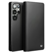 Кожаный чехол QIALINO Classic Case для Samsung Galaxy S25 Ultra (S938) - Black: фото 1 из 13