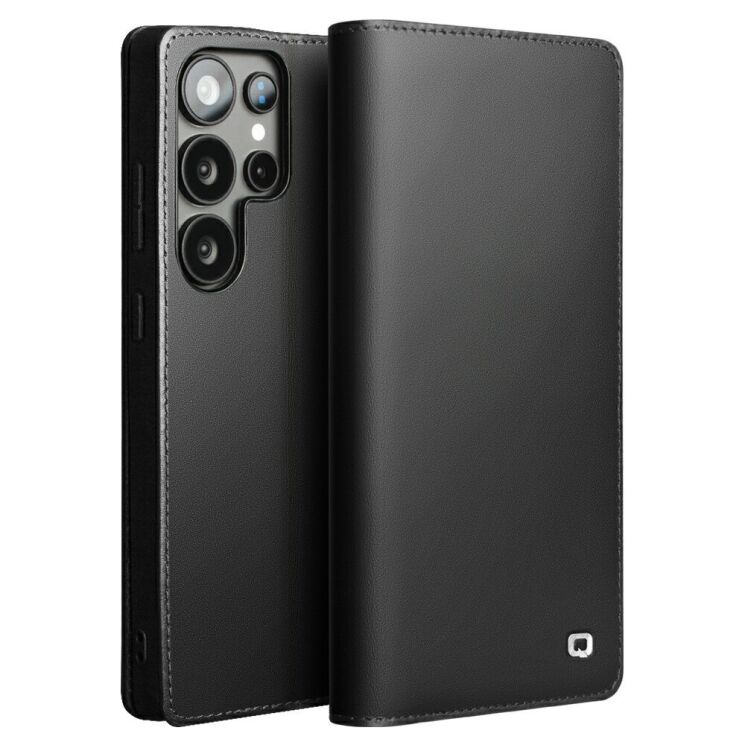 Шкіряний чохол QIALINO Classic Case для Samsung Galaxy S25 Ultra (S938) - Black: фото 1 з 13