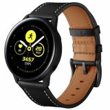 Шкіряний ремінець Deexe Classic для годинників з шириною кріплення 20мм - Black (895403B)