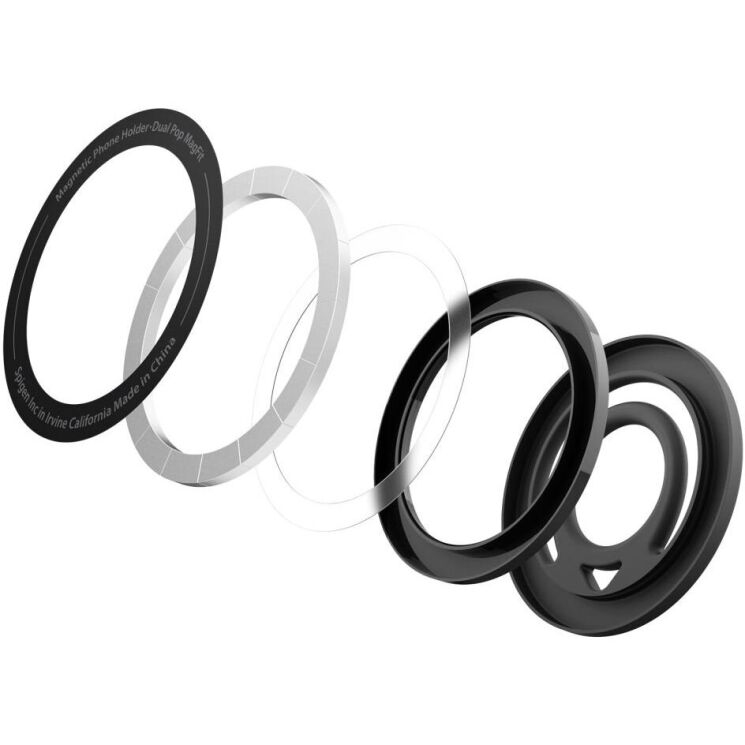Магнитное кольцо-держатель Spigen (SGP) Dual Pop Mag (AMP08886) - Black: фото 5 из 10