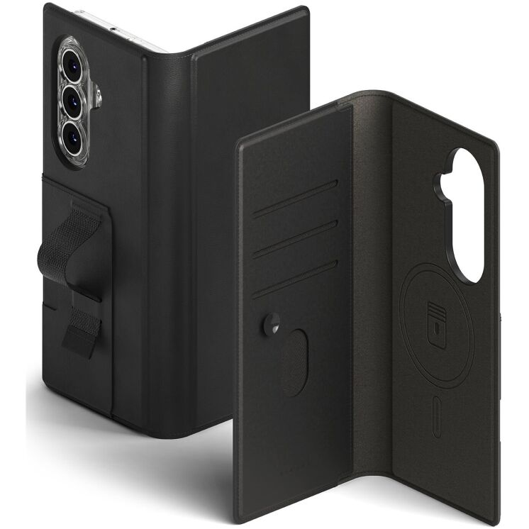 Накладной чехол-кошелек Ringke Folio Grip Wallet Magnetic (FF) для Samsung Galaxy Fold 8 Ultra / Fold 7 (8800293855408) - Black: фото 1 из 10