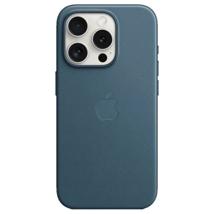 Оригінальний чохол FineWoven MagSafe для iPhone 15 Pro (MT4Q3) - Pacific Blue (350819L) Оригінальний чохол FineWoven MagSafe для iPhone 15 Pro (MT4Q3) - Pacific Blue: фото 2 з 5