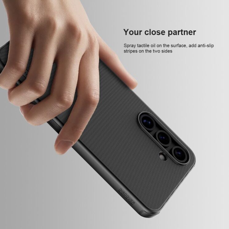 Пластиковий чохол NILLKIN Frosted Shield Pro Magnetic для Samsung Galaxy S24 FE (S721) - Black: фото 8 из 16