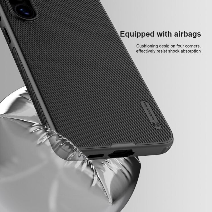 Пластиковий чохол NILLKIN Frosted Shield Pro Magnetic для Samsung Galaxy S24 FE (S721) - Black: фото 10 из 16