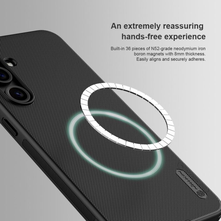 Пластиковий чохол NILLKIN Frosted Shield Pro Magnetic для Samsung Galaxy S24 FE (S721) - Black: фото 7 из 16