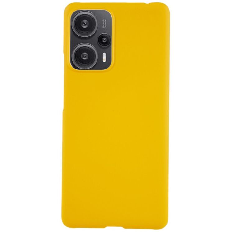Пластиковый чехол Deexe Hard Shell для Xiaomi Poco F5 / Redmi Note 12 Turbo - Yellow: фото 1 из 6