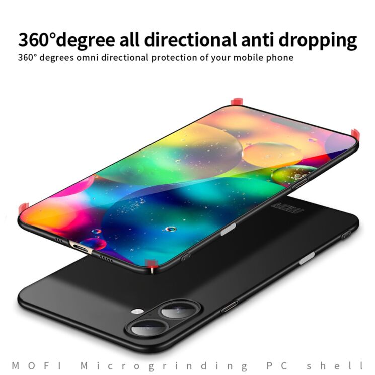 Пластиковый чехол MOFI Slim Shield для Apple iPhone 17 - Black: фото 7 из 9