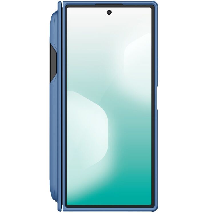 Пластиковий чохол NILLKIN Frosted Shield Magnetic (S Pen) для Samsung Galaxy Fold 7 - Blue: фото 5 з 22