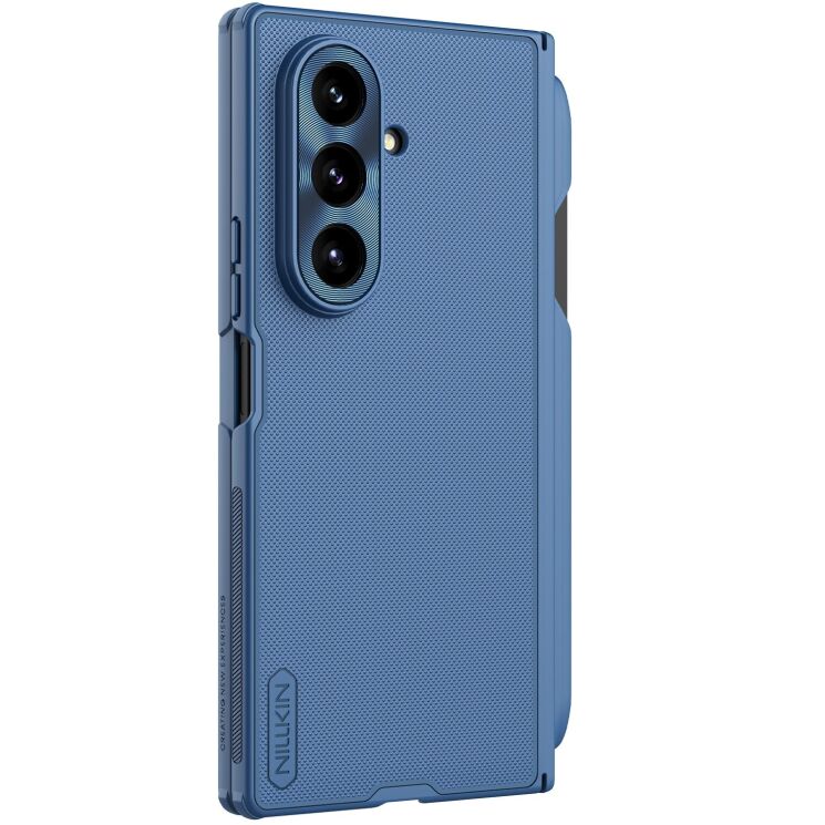 Пластиковий чохол NILLKIN Frosted Shield Magnetic (S Pen) для Samsung Galaxy Fold 7 - Blue: фото 3 з 22