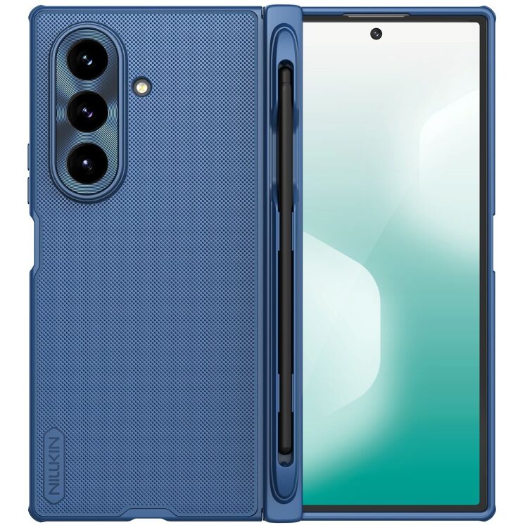 Пластиковий чохол NILLKIN Frosted Shield Magnetic (S Pen) для Samsung Galaxy Fold 7 - Blue: фото 1 з 22