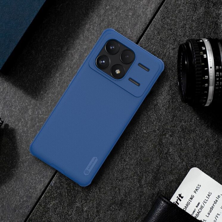 Пластиковый чехол NILLKIN Frosted Shield Pro для Xiaomi Poco F6 Pro - Black: фото 13 из 17