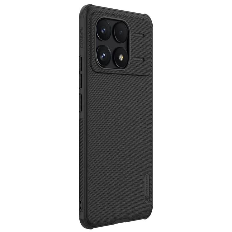 Пластиковый чехол NILLKIN Frosted Shield Pro для Xiaomi Poco F6 Pro - Black: фото 5 из 17